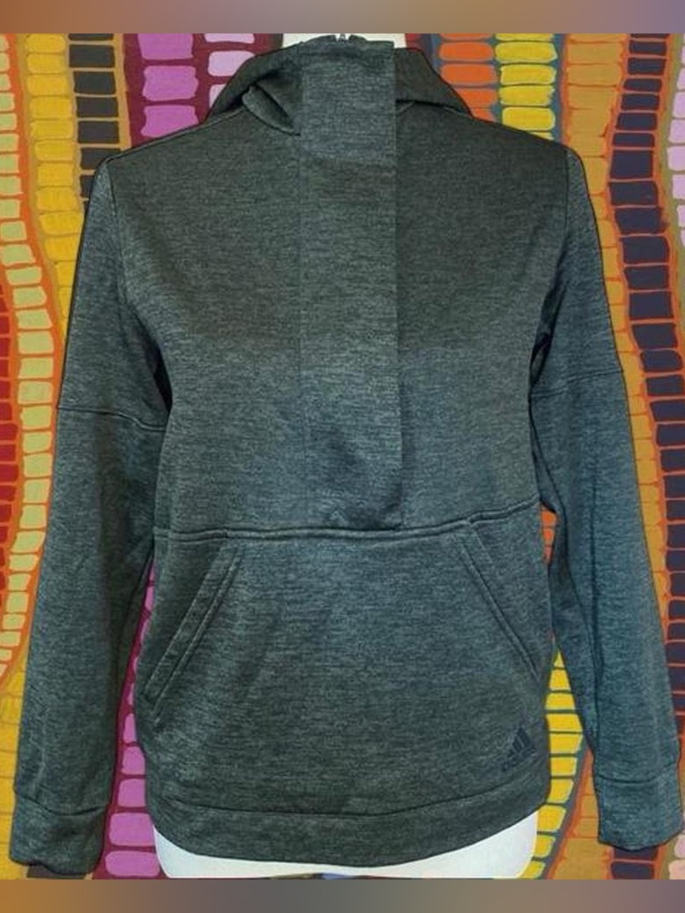 adidas Women's Heather Charcoal Pullover Hoodie